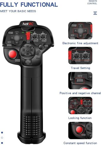 GLOBACT HOTRC DS-4A 4CH 2.4G RC Radio Transmitter & F-04A Receiver 4 Channel Single Hand Remote Control for RC Car Boat Tank Robotic Lawnmower 2 Channel RC Airplane in Saudi Arabia