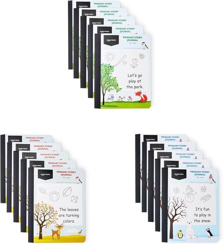 دفتر تكوين Amazon Basics ، التكوين الأساسي ، 100 ورقة ، 9.75 "× 7.5" ، 3 حزمة ، ألوان متعددة in Kuwait