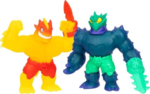 Heroes of Goo Jit Zu Meteor Madness Versus Pack, Flame Blazagon Versus Cacticus in The Ultimate Showdown, with Meteor Battle Gauntlet Weapons, Stretch Their Bodies 3 Times Their Size in Saudi Arabia