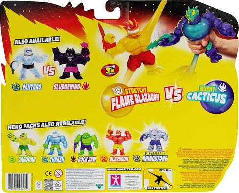Heroes of Goo Jit Zu Meteor Madness Versus Pack, Flame Blazagon Versus Cacticus in The Ultimate Showdown, with Meteor Battle Gauntlet Weapons, Stretch Their Bodies 3 Times Their Size in Saudi Arabia