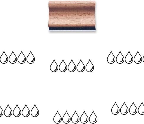 Water Tracking Rating Rubber Stamp, 1.3inch Stamp for Scrapbooking Card Making Crafting in Saudi Arabia
