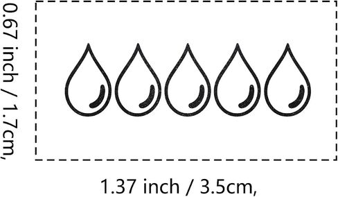Water Tracking Rating Rubber Stamp, 1.3inch Stamp for Scrapbooking Card Making Crafting in Saudi Arabia