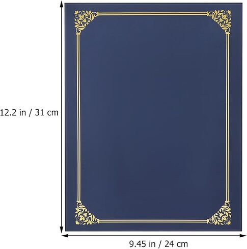 Lurrose 30pcs Certificate Holders: Diploma Holder - Diploma Cover with Gold Foil Border for Letter Size 8.5x11 Cardstock Document Papers in Saudi Arabia