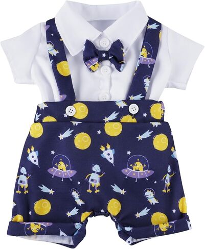 BABESIDE 2 PCS Reborn Baby Dolls Clothes for 17-22 Inch Dolls, Babys Doll's Outfit Accessories with Astronaut Pattern fit Newborn Baby Doll Girl Boy (Doll Not Included) in Saudi Arabia