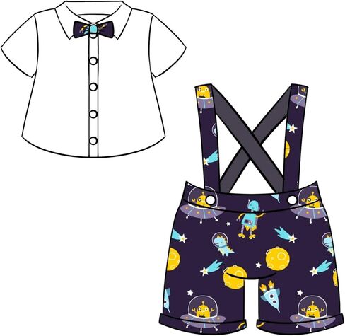 BABESIDE 2 PCS Reborn Baby Dolls Clothes for 17-22 Inch Dolls, Babys Doll's Outfit Accessories with Astronaut Pattern fit Newborn Baby Doll Girl Boy (Doll Not Included) in Saudi Arabia
