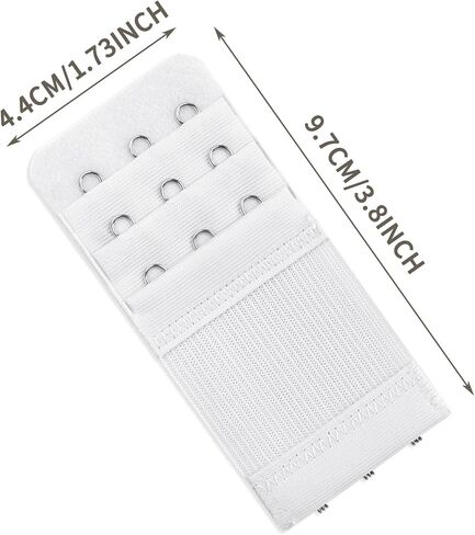 4 Packs Women's Bra Extender 3 Hooks Stretchy Bra Strap Extension Soft and Comfortable Lady's Bra Extender Band (Black/Skin Color/White/Apricot) in Kuwait