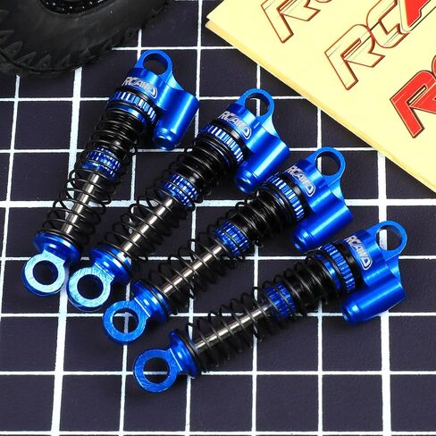 RCAWD 38mm Alloy Front Rear Shocks Oil Type for 1/18 CR18P EVO Rock Van Trail Hunter Series Upgrades Part Blue in Saudi Arabia