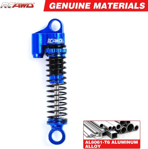 RCAWD 38mm Alloy Front Rear Shocks Oil Type for 1/18 CR18P EVO Rock Van Trail Hunter Series Upgrades Part Blue in Saudi Arabia