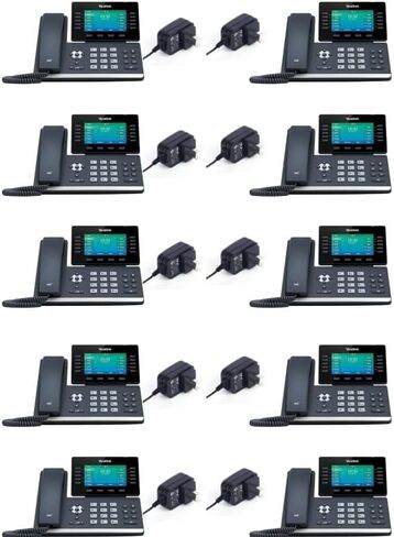 Yealink T54W IP Phone [10 Pack] - محولات الطاقة المدرجة (متجددة) in Saudi Arabia