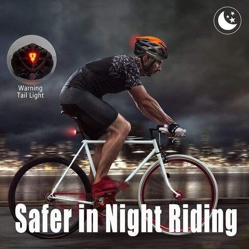 خوذة دراجة، خوذة دراجة أساسية مع ضوء خلفي ونظارات مغناطيسية قابلة للفصل، خوذة ركوب الدراجات خفيفة الوزن قابلة للتعديل للبالغين من الرجال والنساء والجبال والطرق (BC-069) in Kuwait