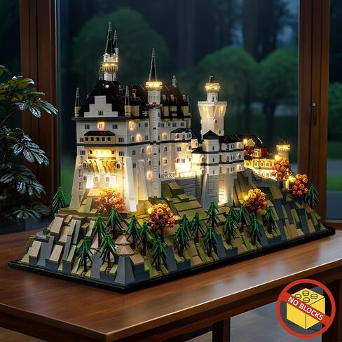 إضاءة LED الطواف فقط ، متوافقة مع Lego Neuschwanstein Castle 21063 ، لا تأتي مع النموذج (مفتاح حساس للمس مع وظيفة التعتيم) in Saudi Arabia