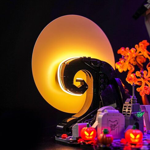 إضاءة LED متوافقة مع Lego Disney 21351 Tim Burton's The Nightmare قبل عيد الميلاد ، مجموعة ضوء RC مخصصة متوافقة مع Lego Ideas Disney 21351 ، نموذج غير مدرج - فقط الأضواء in Saudi Arabia