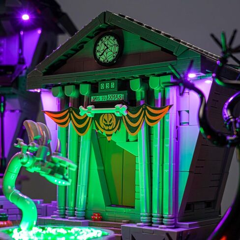 إضاءة LED متوافقة مع Lego Disney 21351 Tim Burton's The Nightmare قبل عيد الميلاد ، مجموعة ضوء RC مخصصة متوافقة مع Lego Ideas Disney 21351 ، نموذج غير مدرج - فقط الأضواء in Saudi Arabia