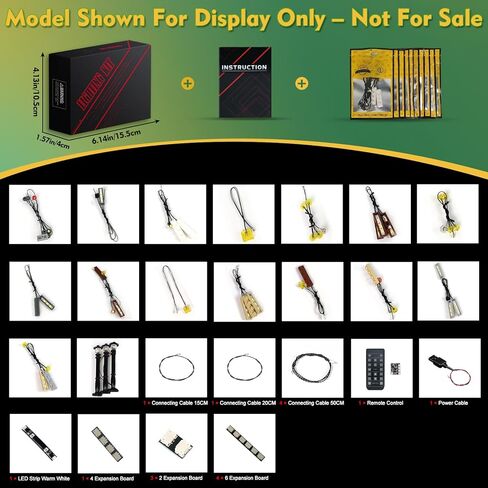Light kit Compatible with Lego 76457 Hogsmeade Village – Collectors' Edition - No Model Only Light, LED Lighting Accessories Compatible with Lego Hogsmeade Village (RC Version) in Saudi Arabia