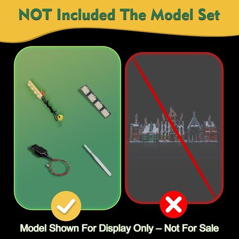 Light kit Compatible with Lego 76457 Hogsmeade Village – Collectors' Edition - No Model Only Light, LED Lighting Accessories Compatible with Lego Hogsmeade Village (RC Version) in Saudi Arabia