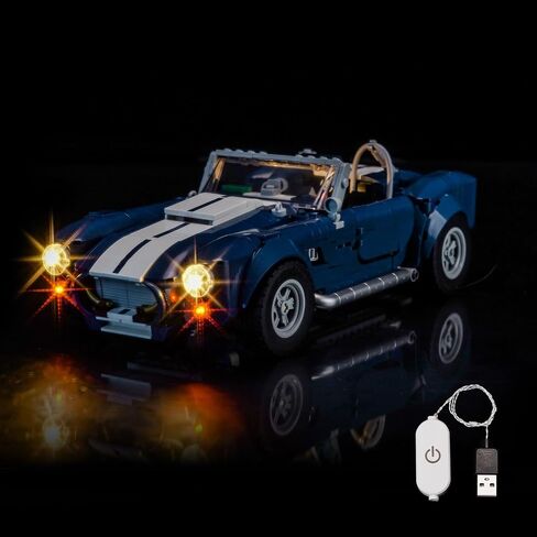 Light kit Compatible with Lego 10357 Shelby Cobra 427 S/C - No Model Only Light, LED Lighting Accessories Compatible with Lego 10357 (RC Version) in Saudi Arabia