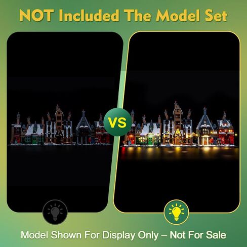 Light kit Compatible with Lego 76457 Hogsmeade Village – Collectors' Edition - No Model Only Light, LED Lighting Accessories Compatible with Lego Hogsmeade Village (RC Version) in Saudi Arabia