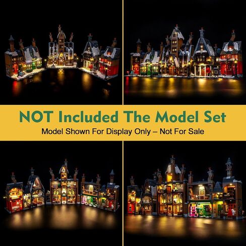 Light kit Compatible with Lego 76457 Hogsmeade Village – Collectors' Edition - No Model Only Light, LED Lighting Accessories Compatible with Lego Hogsmeade Village (RC Version) in Saudi Arabia