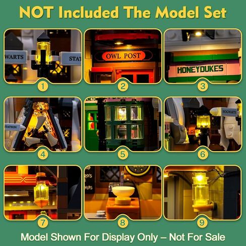 Light kit Compatible with Lego 76457 Hogsmeade Village – Collectors' Edition - No Model Only Light, LED Lighting Accessories Compatible with Lego Hogsmeade Village (RC Version) in Saudi Arabia