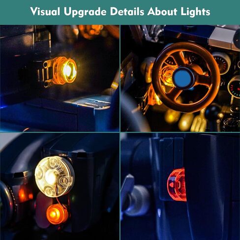 Light kit Compatible with Lego 10357 Shelby Cobra 427 S/C - No Model Only Light, LED Lighting Accessories Compatible with Lego 10357 (RC Version) in Saudi Arabia