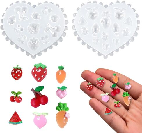 Mini Tiny Mushroom Resin Silicone Mold Cute Miniatures Plant Epoxy Casting Mold for DIY Resin Dollhouse Fairy Garden Micro Landscaping Decoration in Saudi Arabia