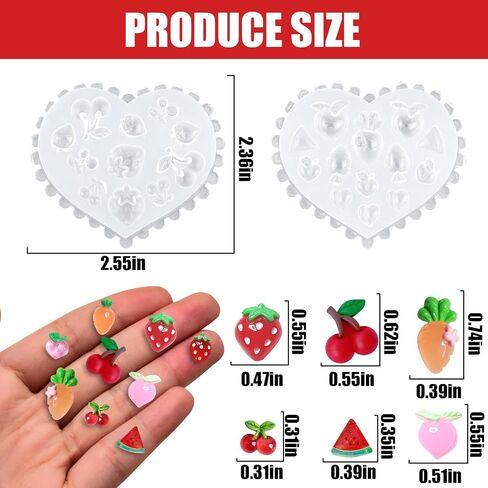Mini Tiny Mushroom Resin Silicone Mold Cute Miniatures Plant Epoxy Casting Mold for DIY Resin Dollhouse Fairy Garden Micro Landscaping Decoration in Saudi Arabia