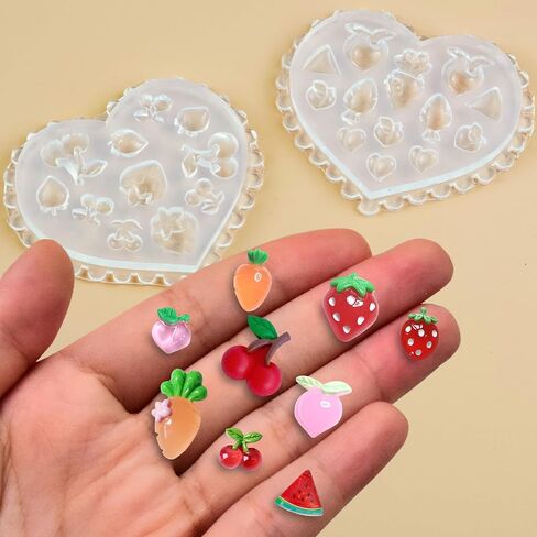 Mini Tiny Mushroom Resin Silicone Mold Cute Miniatures Plant Epoxy Casting Mold for DIY Resin Dollhouse Fairy Garden Micro Landscaping Decoration in Saudi Arabia