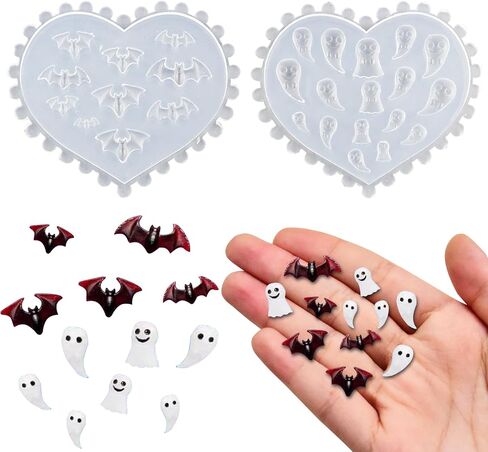 Mini Tiny Mushroom Resin Silicone Mold Cute Miniatures Plant Epoxy Casting Mold for DIY Resin Dollhouse Fairy Garden Micro Landscaping Decoration in Saudi Arabia