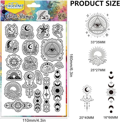 CHGCRAFT Bird Cage Pattern Clear Stamps Bird Silhouette Transparent Embossing Silicone Stamp Seal for DIY Scrapbooking and Card Making Paper Craft Decor 6.3 × 4.3 Inch in Saudi Arabia