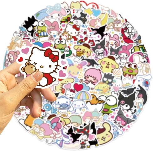100pcs Lilo & Stitch ملصقات الأطفال ملصقات حزمة لطيفة كراتون كرتونية الصفقات للأطفال المراهقين مقاوم للماء فينيل زجاجات ملصق الأميرة الكمبيوتر المحمول لمدرسة ديكور للحفلات للطفل in Kuwait