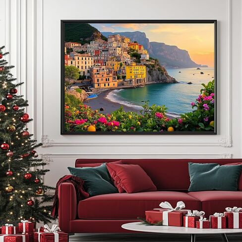 -Amalfi Coast- 1000 Piece Jigsaw Puzzle for Adults - Challenging Puzzle Perfect for Game Nights - Finished Size is 20.5 x 15 -Gift for Christmas, Anniversary, Birthday,Family in Saudi Arabia