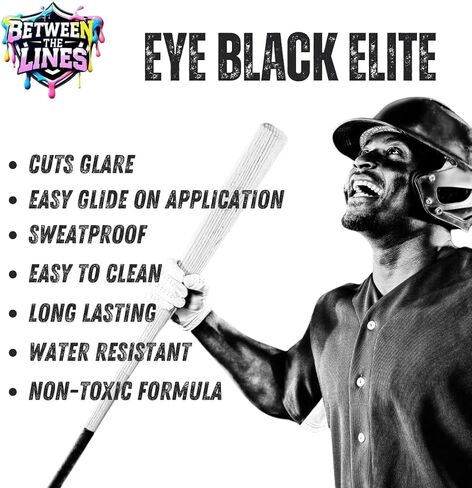 Eye Black Elite Stick (حزمة)-مضاد للعلبة الرياضية أسود للأداء المحترف مع المكونات الطبيعية ، مقاومة للعروع ومقاومة للماء-البيسبول وكرة القدم والكرة اللينة وكرة القدم in Saudi Arabia