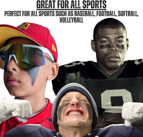 Eye Black Elite Stick (حزمة)-مضاد للعلبة الرياضية أسود للأداء المحترف مع المكونات الطبيعية ، مقاومة للعروع ومقاومة للماء-البيسبول وكرة القدم والكرة اللينة وكرة القدم in Saudi Arabia