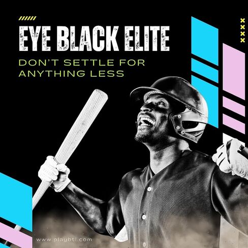 Eye Black Elite Stick (حزمة)-مضاد للعلبة الرياضية أسود للأداء المحترف مع المكونات الطبيعية ، مقاومة للعروع ومقاومة للماء-البيسبول وكرة القدم والكرة اللينة وكرة القدم in Saudi Arabia