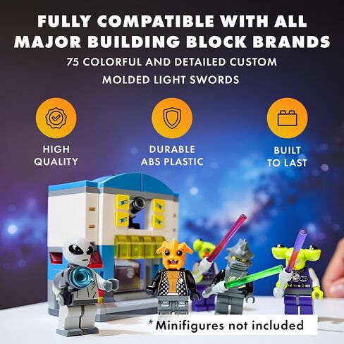 Brick Loot 86 Weapons MEGA Pack for Boys - Toy Building Block Lego Minifigures Accessories - 100% Compatible w Major Brands (86 pcs) in Kuwait