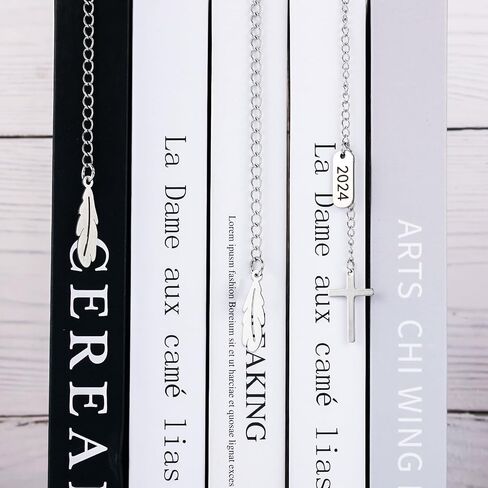 2Pcs Funny Smutty Bookmark Gifts for Men Book Lover Metal Book Mark Stainless Steel Bookmark Inspirational Women Reading Accessories Unique Friend Coworker Teacher Gifts Male Christmas Birthday Gift in Kuwait
