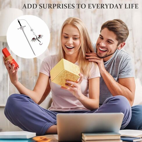 رابع الجناح المخصص الفريدة من نوعها الخيال التنين السيف السيف المعدني علامات كتاب لقراءة المعلم رجال النساء عشاق كتاب التقدير التخرج عيد ميلاد هدايا صديق (الذهب براون) in Kuwait