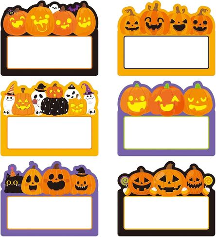 36 PCS Halloween Cutouts اسم اليقطين علامات تحية لبطاقات المعايدة لعيد الهالوين بنشرة الفصول الدراسية زخارف الجدار in Saudi Arabia