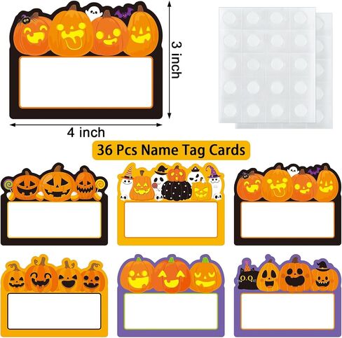 36 PCS Halloween Cutouts اسم اليقطين علامات تحية لبطاقات المعايدة لعيد الهالوين بنشرة الفصول الدراسية زخارف الجدار in Saudi Arabia