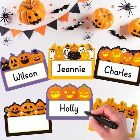 36 PCS Halloween Cutouts اسم اليقطين علامات تحية لبطاقات المعايدة لعيد الهالوين بنشرة الفصول الدراسية زخارف الجدار in Saudi Arabia