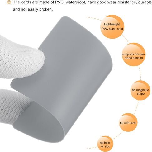 Meccanixity 50 حزمة فارغة بطاقات PVC PVC 20mil بطاقات ID بطاقات الائتمان الفارغة بطاقات بلاستيكية مقاومة للماء وطباعة مزدوجة طابعة شارة الهوية ، الرسومات الخضراء in Saudi Arabia