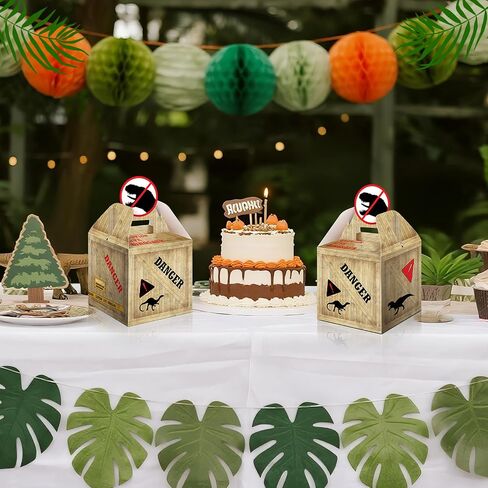 Bucherry 24 PCS Dinosaur Treats Boxes Dino Party Forme Boxes Candy Goodie Goys Boathers for Dinosaur Decortation in Saudi Arabia