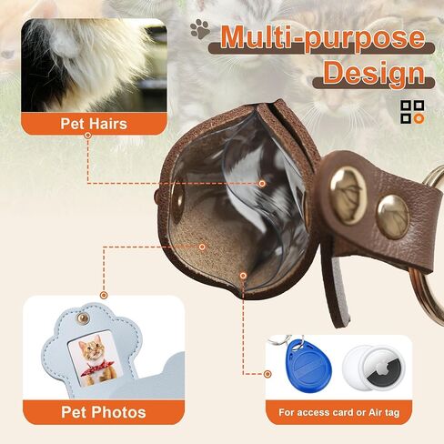 Pet Memorial Keychain keychain dog remsake kemsake for lovers يحمل الفراء والصور هدية ميموريال هدايا خسارة ، من الكلب القابل لإعادة ملء فرو الحيوانات in Kuwait