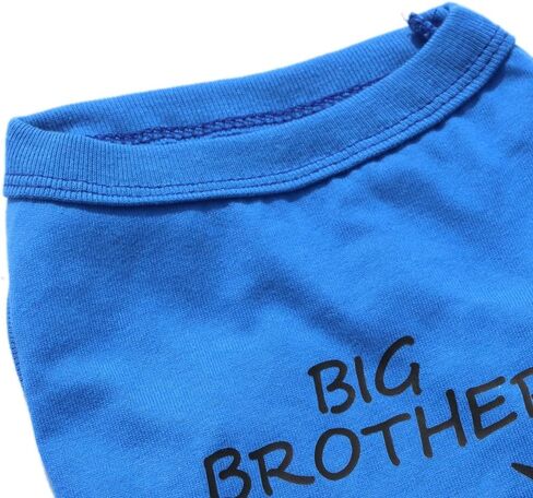 Breathable Summer Pet Clothes for Small Boy Dogs, Cotton Dog T Shirts for Puppies Cats Kittens, Big Brother Print Doggie Outfits for Chihuahua Teddy Yorkie in Kuwait