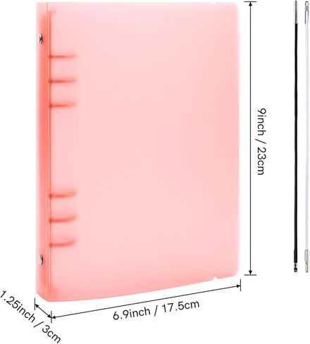 BRIRARTW 3 -Pack A5 6 -Ring COVERS - منظم التخزين البولي بروبيلين (PP) متين - متوافق مع إدراج 8x5.7inch ، جيوب واقيات الصفحات - قذائف واقية أرجوانية لمشاريع DIY in Saudi Arabia