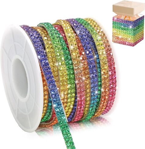 ملصق شريط Rhinestons Bling ، شريط راينستون عريضًا 0.4 سم للسيارة الداخلية ، لاصق ذاتي الشريط الأبيض ، شرائح الماس 10 ياردات لفرقة الزفاف الحرف DIY. in Saudi Arabia
