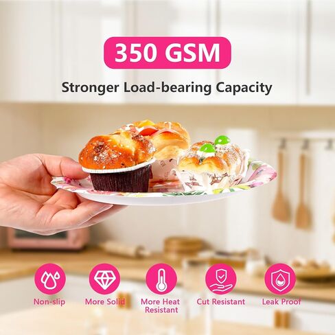 Grencian 96 PCS Rainbow Party Decorations Iridescent Rainbow Plates Party Supplies لوحات ورقية باستيل يمكن التخلص منها in Saudi Arabia