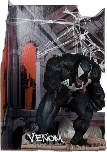 McFarlane Toys - Marvel Venom 1: 10th Scale Trojectible مع المشهد (The Amazing Spider -Man #316) in Saudi Arabia