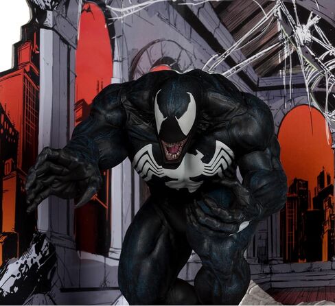 McFarlane Toys - Marvel Venom 1: 10th Scale Trojectible مع المشهد (The Amazing Spider -Man #316) in Saudi Arabia