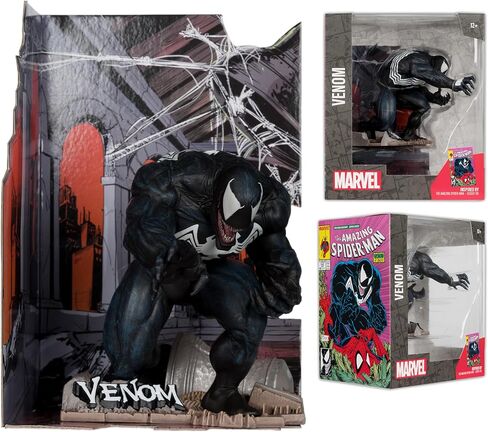 McFarlane Toys - Marvel Venom 1: 10th Scale Trojectible مع المشهد (The Amazing Spider -Man #316) in Saudi Arabia